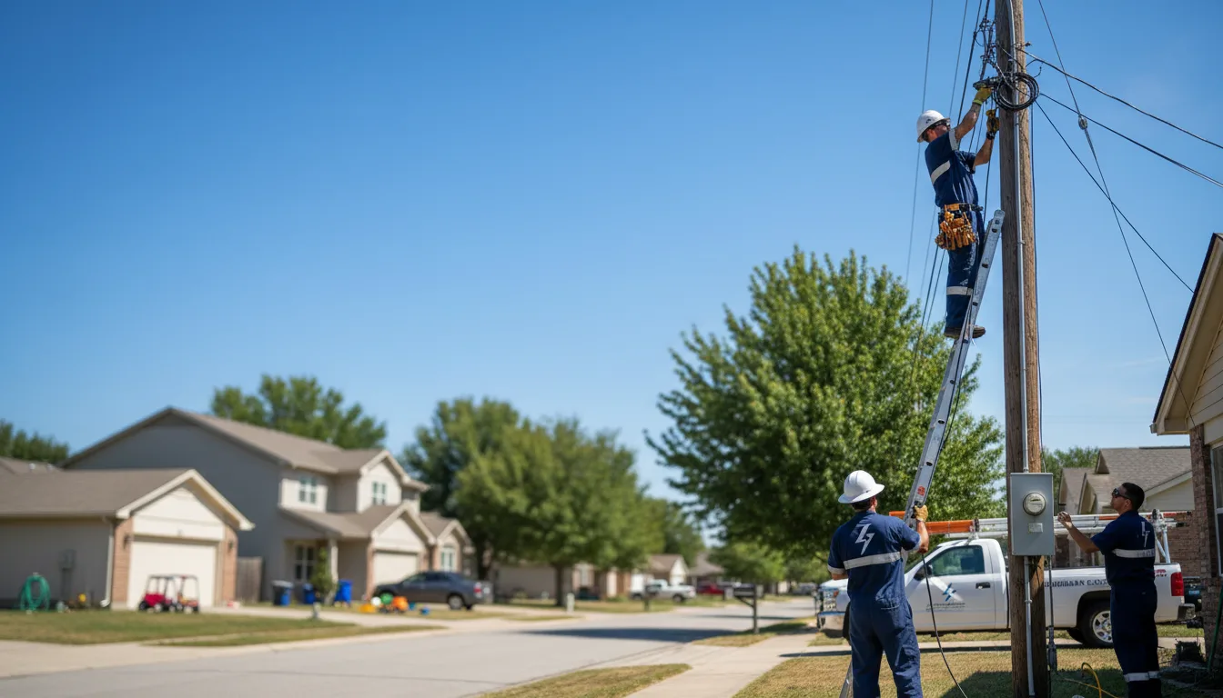 Residential electrician providing installation services in Long Pond, PA